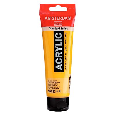 Tinta Acrílica Amsterdam 120ml 269 Amarelo Azo Médio