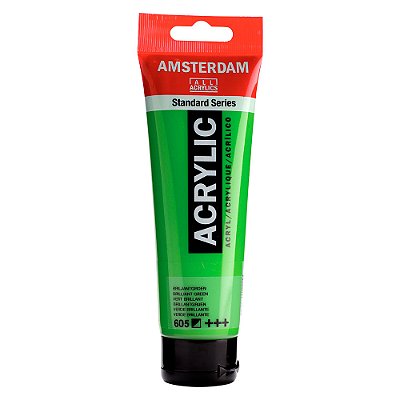 Tinta Acrílica Amsterdam 120ml 605 Verde Brilhante