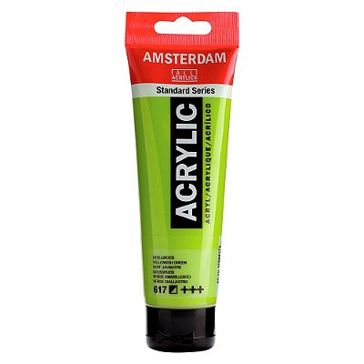 Tinta Acrílica Amsterdam 120ml 617 Amarelo Esverdeado