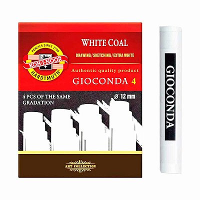 Carvão Branco Koh-I-Noor Sortido Caixa 4 Durezas 8692-0