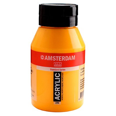 Tinta Acrílica Talens Amsterdam 1 Litro 270 Amarelo Escuro Azo