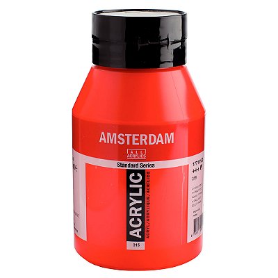 Tinta Acrílica Talens Amsterdam 1 Litro 315 Vermelho Pyrrole