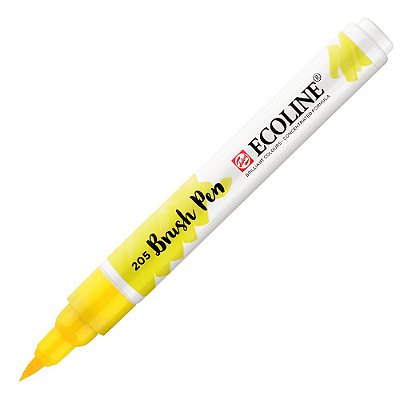 Caneta Ecoline Brush Pen Amarelo Limão 205