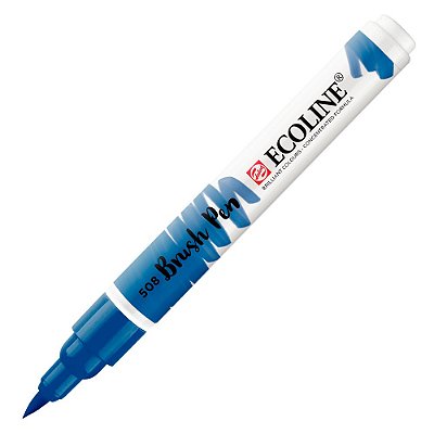 Caneta Ecoline Brush Pen Azul da Prussia 508