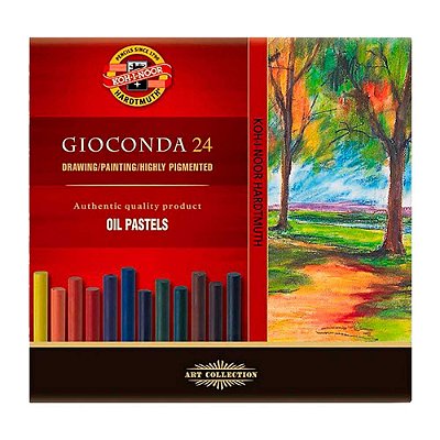 Giz Pastel Oleoso Gioconda Koh-I-Noor 24 Cores