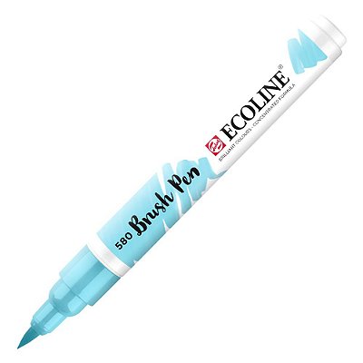 Caneta Ecoline Brush Pen Pastel Blue 580