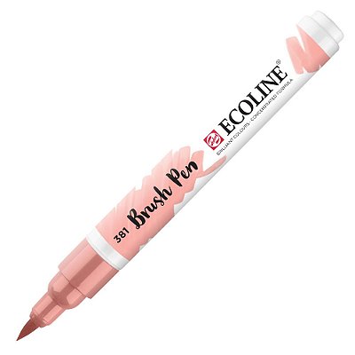 Caneta Ecoline Brush Pen Pastel Red 381