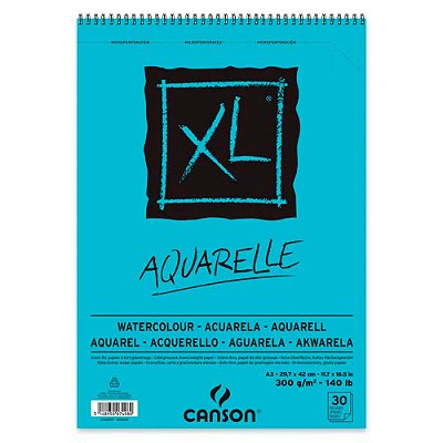 Bloco Papel Aquarela Canson A3 30 Folhas 300g