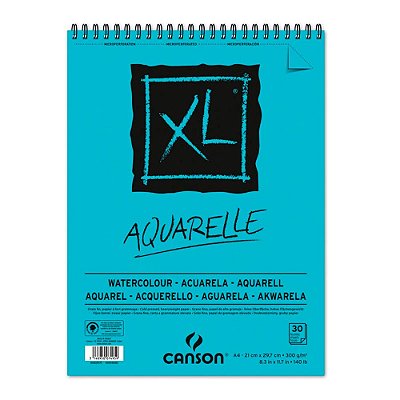 Bloco Papel Aquarela Canson A4 30 Folhas 300g