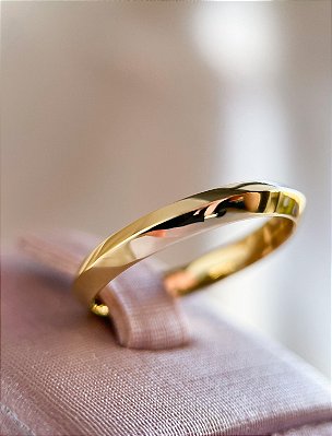 Aliança Florença - ouro amarelo 18k