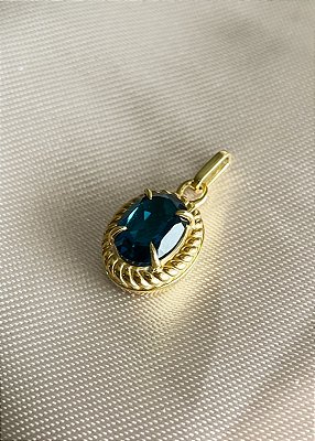 Pingente Drina - ouro amarelo 18k e topázio London