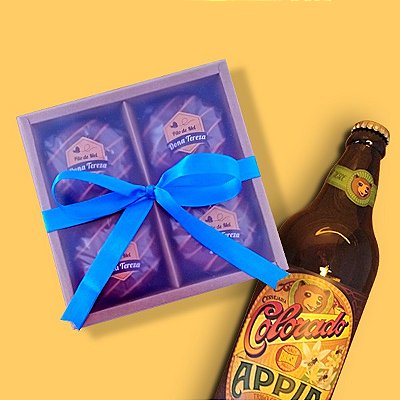Kit presenteavel com 04 pães de mel tradicional + 01 Cerveja Colorado Appia 600ml