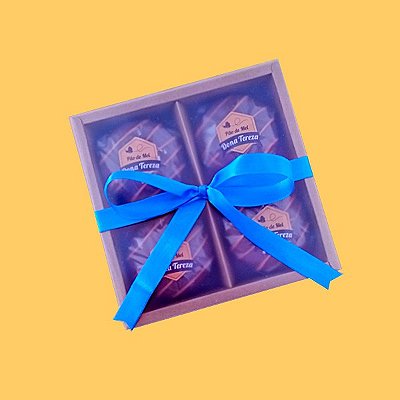 Kit presenteável com 04 pães de mel tradicional