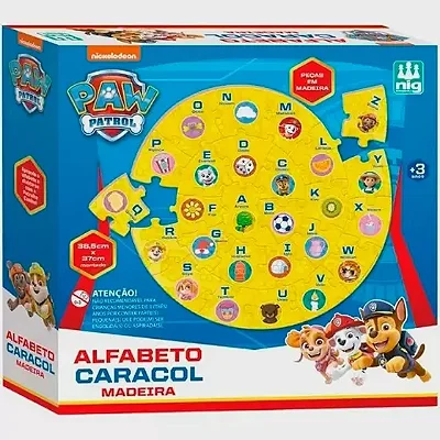 Quebra-cabeça (puzzle) 26 Peças Alfabeto Do A Ao Z