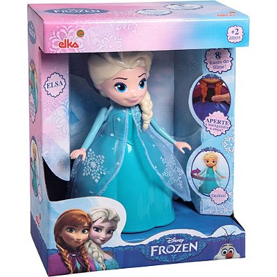 Boneca de Luxo - 37 Cm - Disney - Frozen 2 - Elsa - Mimo