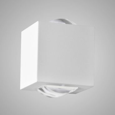 Arandela Itamonte 1 FACHO 258/1 Quadrada Alumínio / Vidro Transparente (VD) 115 x 115mm - H.: 100mm 1 x G9 LED Cápsula