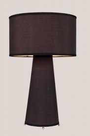 Abajur Sigmalux Milan 5421 Moderno revestido de tecido preto 1x60W E27 A570 D35cm
