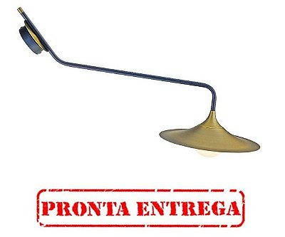 PRONTA ENTREGA / Arandela Star Lux MB21359-1-260 Corneta Jazz Chapeu Vintage Retro Industrial BRONZE ANTIGO Ø26,5xH64CM 1XG9