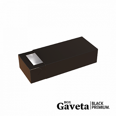 Box Gaveta Premium Pequena (20x10x5cm) Black - 100 unid.