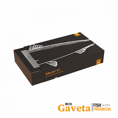 Box Gaveta Premium Grande (24x16x5cm) Fish - 100 unid.