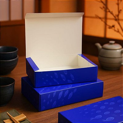 Caixa Sushi Média (13x18x4cm) Linha Oceano - 100 unid.