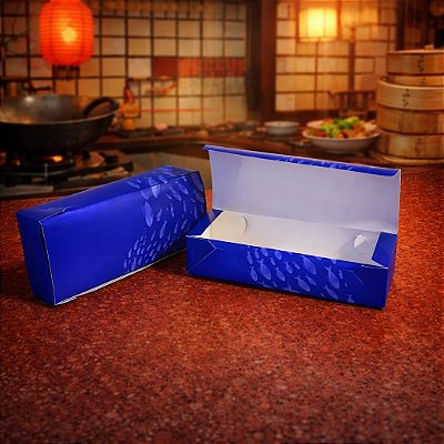 Caixa Sushi HOT (20x8x4cm) Linha Oceano - 100 unid.