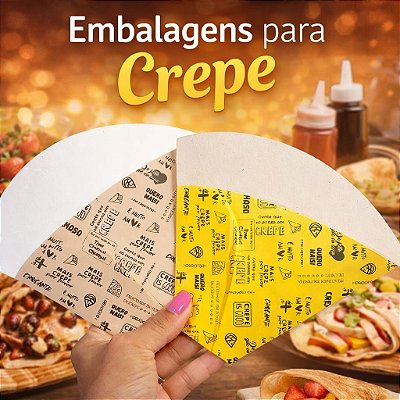 Crepe Embalagem para crepe padrão genericas iguais das imagens pacte com 100unid