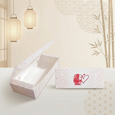 Embalagens Coleção Namorados Tam P 8X20X4cm /Pcte com 100uni