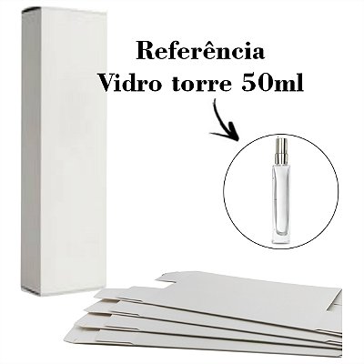 10 Caixas embalagens Para Vidro torre 50ml- 16,5 x 4 x 2,5cm