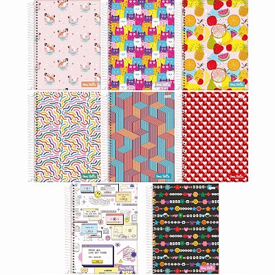 Caderno Universitário 10 Matérias Capa Dura 160 Folhas Stella Jandaia