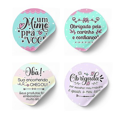 Adesivo de Agradecimento Mimo (ref01)