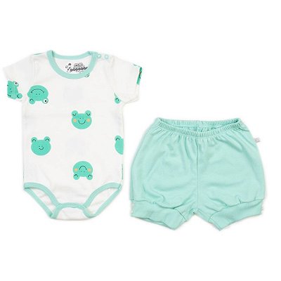 Conjunto Body Short Infantil Masculino Manga Curta Have Fun 24682