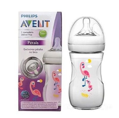 Mamadeira Petala Flamingo 260ml SCF070/21 Philips Avent Brasil