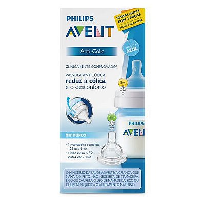 Philips Avent SCF810/17 - Biberón Anti-colic de 125 ml, transparente