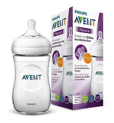 Mamadeira Pétala Transparente 260ml Philips Avent