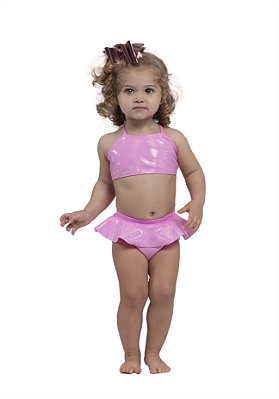 Biquini Infantil Feminino Sirikids Rosa 36957