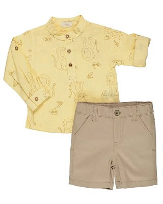 Conjunto Bebê Masculino Camisa e Bermuda 213357
