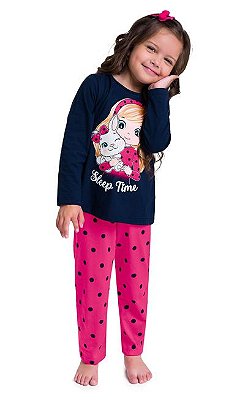 Pijama Manga Longa Infantil Feminino Kyly 207779