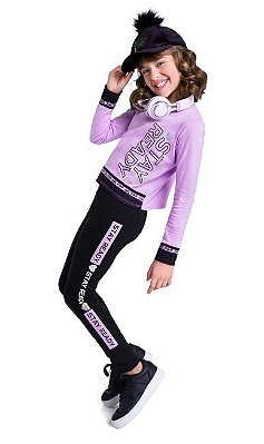 Conjunto Infantil Manga Longa Feminino Kyly 207677