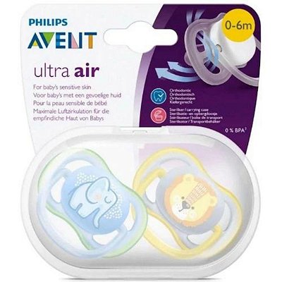 Chupeta Philips Avent Ultra Air Tamanho 1 0-6 Meses kit com 2 duas