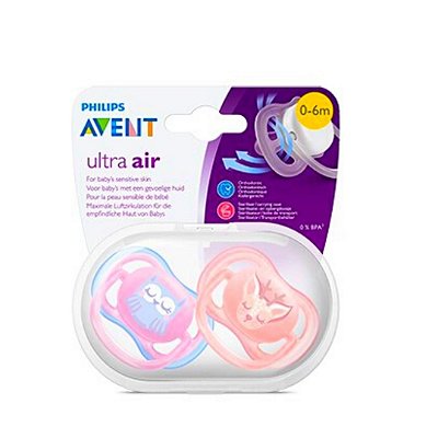 Chupeta Avent Ultra Air Dupla Scf085/02