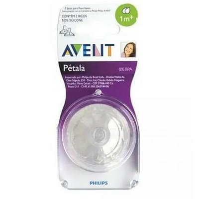 Bico Para Mamadeira Philips Avent 1 mês + Scf042/27