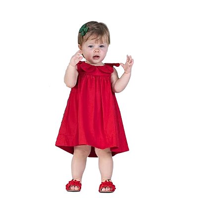 Vestido Bebê Vermelho Precoce 3608