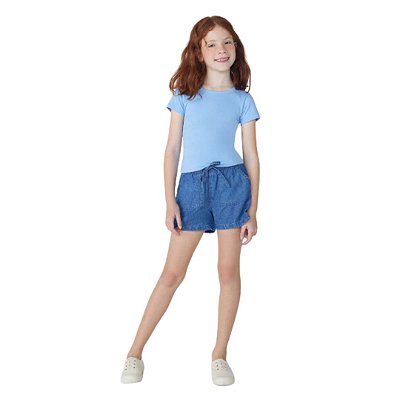 Short Jeans Infantil Feminino Hering Kids C6VZ