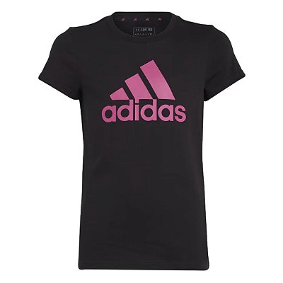 Camiseta Preta Feminina Juvenil Esportiva Adidas IC6122