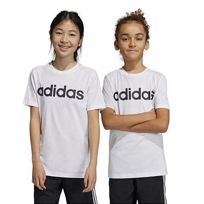 Camiseta Branca Unissex Juvenil Esportiva Adidas IC9969