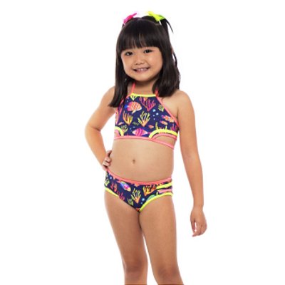 Biquíni Azul Marinho Oceano Moda Praia Siri Kids 37567