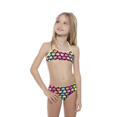 Biquíni Estampa Colorida Infantil Menina Moda Praia Siri Kids 37535
