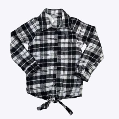 Camisa Xadrez Laço Caipira Infantil Feminina Muvile 4210
