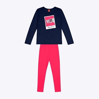 Conjunto Moletom Infantil Feminino Kyly 1000087